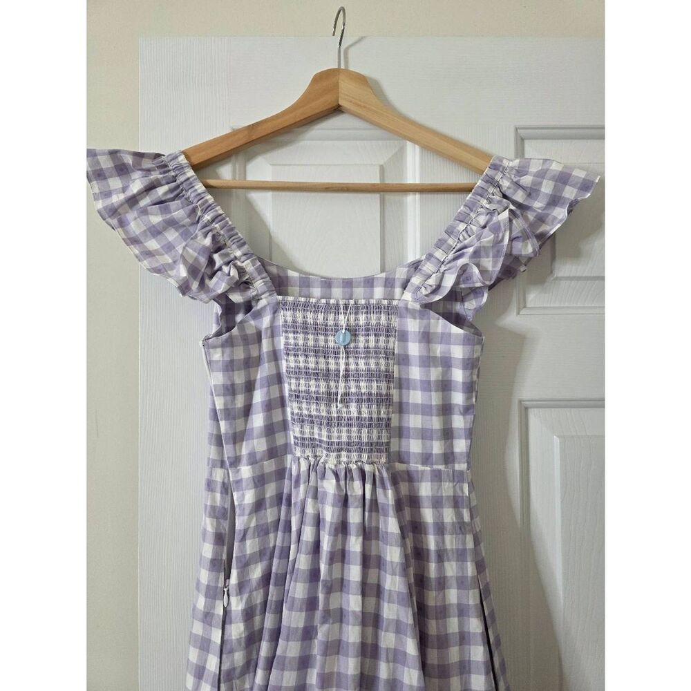 Hill House Lilac Clip Dot Daphne Dress - Picture 4 of 9